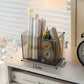 Multifunctional Acrylic Pen Holder Transparent Desktop Storage Box Pen Holder Office Stationery Compartment Storage Box Large Capacity