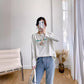 Pregnant Women's Monthly Clothes Summer Thin Postpartum Breastfeeding Clothes Top for Going Out Long Sleeve T-Shirt Spring and Autumn Clothes for Breastfeeding Period