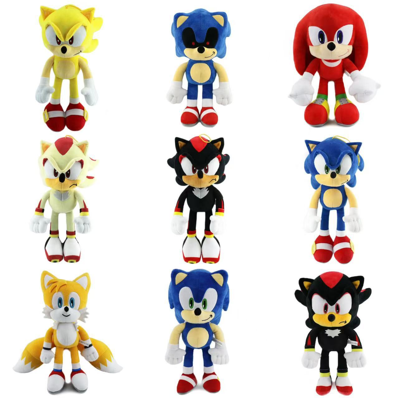 New Big Head Sonic Mouse Sonic Super Sonic Plush Toy Tarsnak Hedgehog Doll Children
