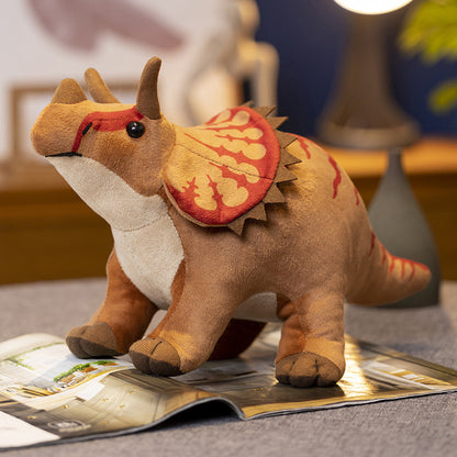 Cross-border Simulation Dinosaur Long Neck Dragon Triceratops Stegosaurus Doll Plush Toy Rag Doll Children's Day Gift