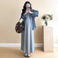 Maternity Dress Summer Style 2025 New Early Autumn Lazy Style Suit Shirt Two-Piece Set Vest Long Skirt Spring and Autumn