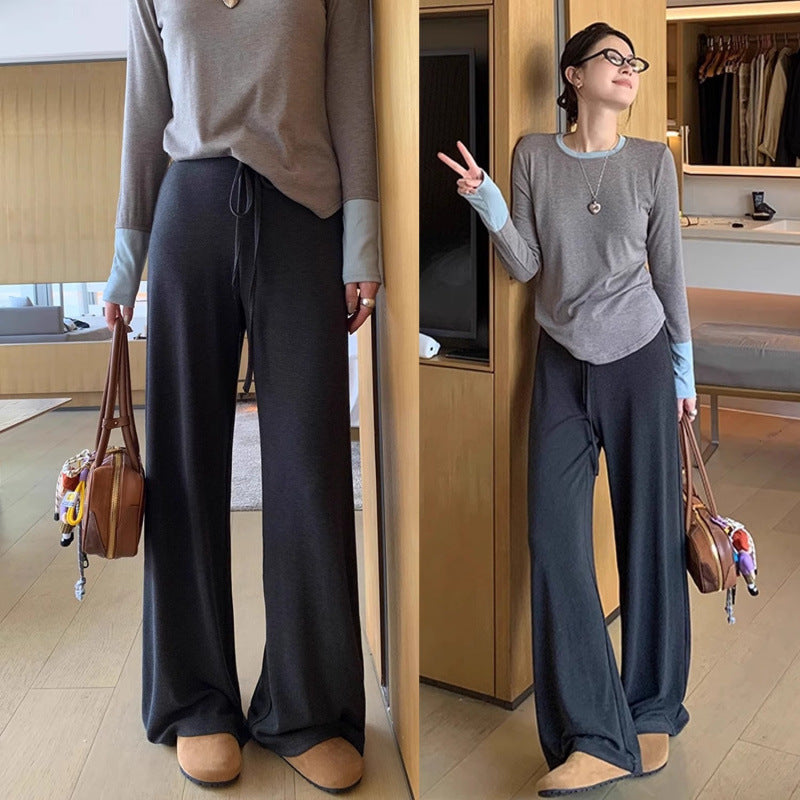 Maternity Pants for Spring and Autumn, 2026 New Model, Spring Season, Slightly Flared Long Pants, Do Not Squeeze the Belly, Suitable for Spring and Autumn Wear