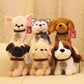 Factory wholesale simulation of eight dogs plush toys husky schnaub puppet children's birthday gift