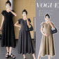 dress Maternity Summer Women's Online Celebrity V-neck Fashionable Temperament Girdle Slimming Belly Covering A- line dress Maternity