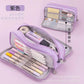Korean Style Boat-Shaped Large-Capacity Multi-Layer Oxford Pencil Bag Multi-Functional Portable Stationery Box Simple Student Storage Pencil Bag