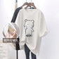 Nursing Tops, Summer Mid-Length Short-Sleeved Side-Opening T-Shirts, Simple and Versatile Nursing Clothes, Summer Clothes for Hot Moms When Going Out
