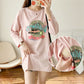 Pregnant Women's Postpartum Breastfeeding Jacket Outer Wear Moon Clothes Long Sleeve Thin T-Shirt Hot Mom's Spring and Autumn Clothes for Breastfeeding Period