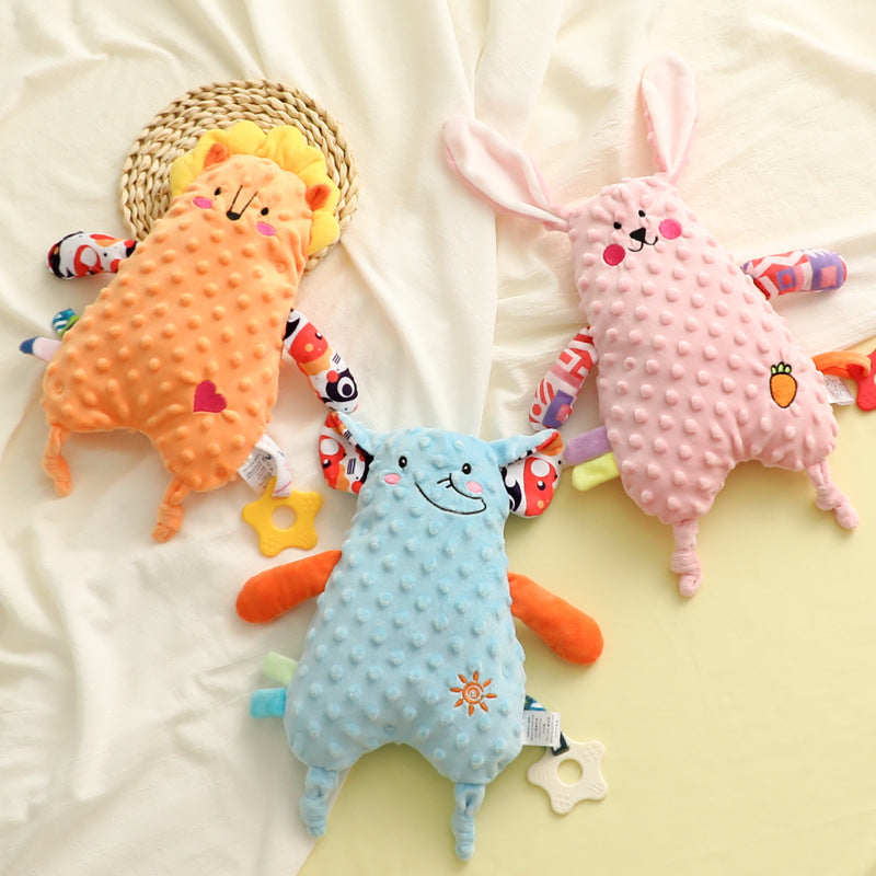 Baby Washable Sleeping Doll Baby Soothing Towel Doll with Teeth Gum Locomable Toy for Boys and Girls