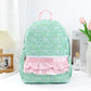 New Cross-Border Casual Backpack, Two-Layer Lace, Small Floral, Cute and Versatile School Bag, Multi-Functional and Simple for Going Out