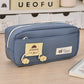 Internet Celebrous Explosions Zipper Dog Repair Pencil Bag Girls High Color Value Large Capacity Double Layer Storage Bag Puppy Pencil Bag Factory