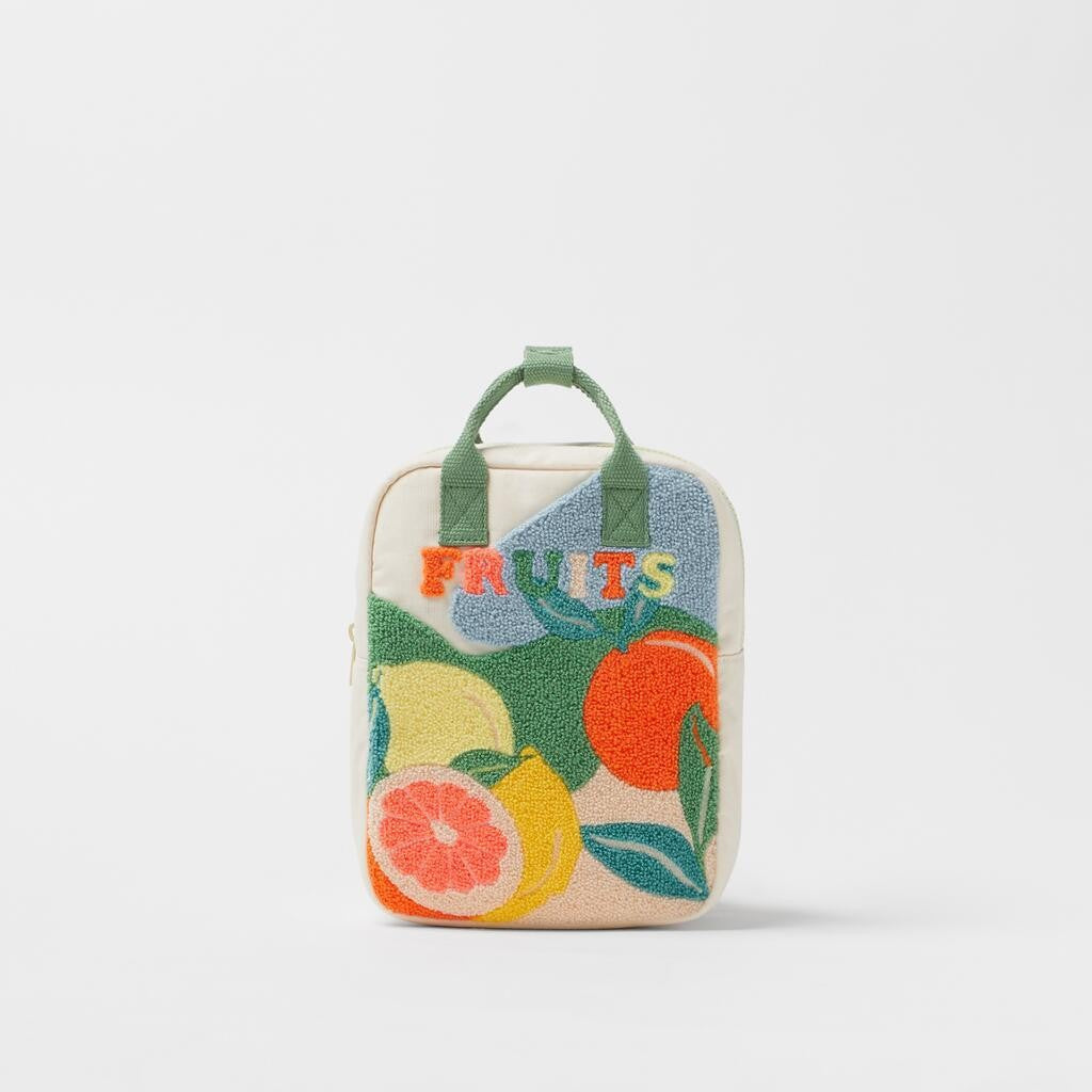2024 New Children's Kindergarten Cartoon Boys and Girls Sun Long Neck Small Dinosaur Shoulder Flip Fruit Small Backpack