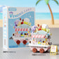 Compatible with Lego City Architecture Street View Hamburg Coffee Flower Shop Small Shop Building Blocks Children's Educational Toys Gifts