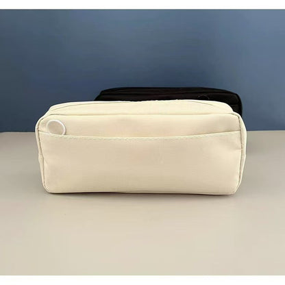 Double-Layer Large-Capacity Oxford Cloth Pencil Case Blank Pencil Case Primary School Student Pencil Case DIY Stationery Bag
