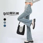 High Stretch Pregnant Women's Micro-flared Pants Spring and Autumn Pregnant Women's Jeans Slim-fit Slimming Pregnant Women's Belly-supporting Pants