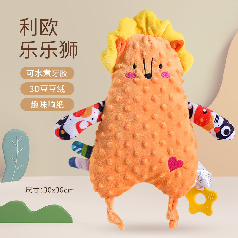 Baby Washable Sleeping Doll Baby Soothing Towel Doll with Teeth Gum Locomable Toy for Boys and Girls