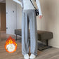 In stock multi-color optional autumn and winter New fleece-lined pregnant women's pants casual Internet celebrity towel pants fashionable drop-down mop pants