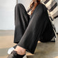 Pregnant Women's Pants Spring and Autumn Outer Wear plus size Wide Leg Pants Pregnant Women's Winter Pregnant Women's Pants fleece-lined Bottoming Abdominal Pants Spring