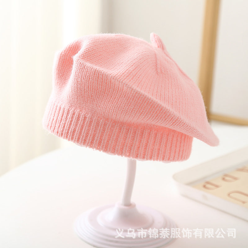 Super Cute Beret Baby Pullover Hat Spring and Autumn Thin Children's Sun Hat Boy's Baby's Fetal Hat Girls' Cute