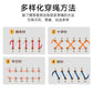 Children's Educational Threading Board, Threading Rope and Beads to Exercise Baby's Fine Finger Movement Toys, Montessori Early Education Teaching Aids