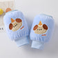 Children's Sleeve Lined Crystal Velvet Anti-Stain and Dirt-Resistant Autumn and Winter New Style Cute Three-Dimensional Embroidery for Boys and Girls