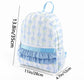 New Cross-Border Casual Backpack, Two-Layer Lace, Small Floral, Cute and Versatile School Bag, Multi-Functional and Simple for Going Out