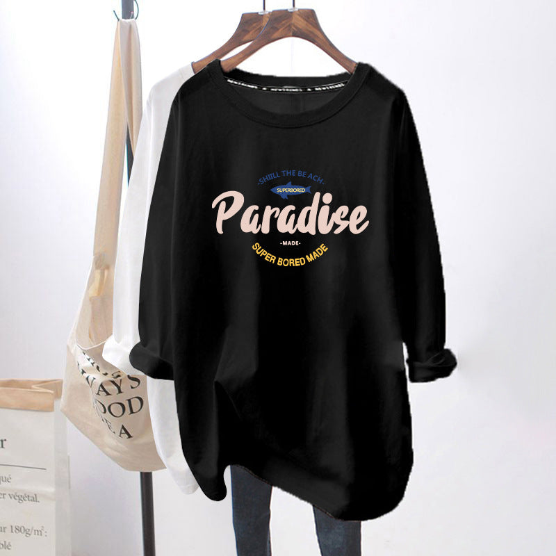 Breastfeeding Top Hot Mom Autumn and Winter Fashion Long Sleeve T-Shirt Base Shirt plus size Women's Breastfeeding Period Clothes Spring Clothes
