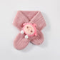 Children's Christmas Autumn and Winter Scarf Plush Warm Cute Cartoon Red New Year Festival Imitation Rabbit Fur Parent-Child Scarf