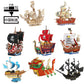 Wooden ship DIY assembled model 3d three-dimensional puzzle children's handmade wholesale entrepreneurship puzzle building blocks toys