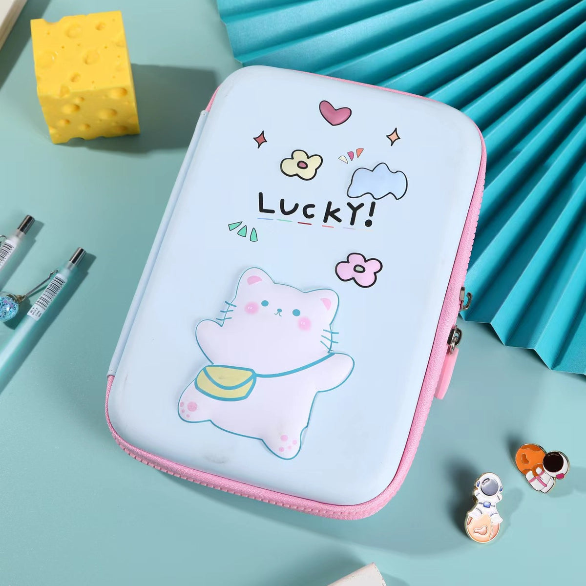Eva Pencil Box 3D Stereo Large-Capacity Kidsren's Pencil Bag Multi-Functional Student Stationery Popular Pencil Box Waterproof