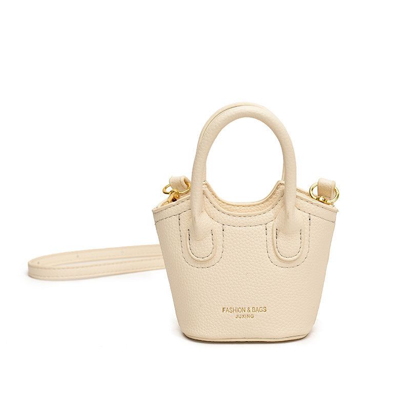 Mini Small Bucket Bag Women's 2024 New Niche Fashionable Messenger Bag Casual Mouth Red Bag Simple Handbag