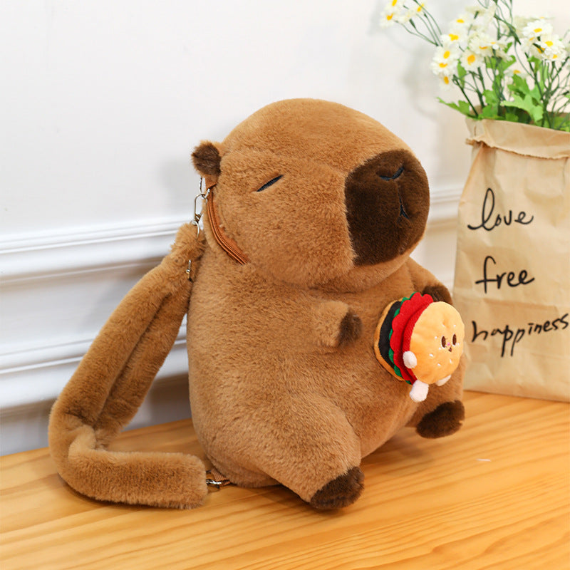 Wholesale Capybara Capybara Backpack Plush Toy Doll Backpack for Girls Birthday Gifts