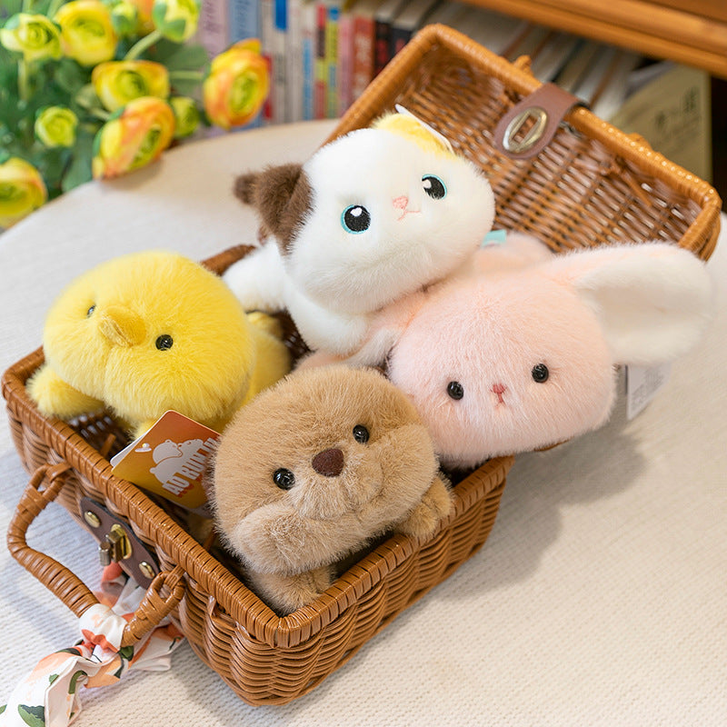 Popular Cute Plush Toy Bunny Doll Desktop Mouse Wrist Rest Doll Plushie
