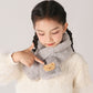 Children's Christmas Autumn and Winter Scarf Plush Warm Cute Cartoon Red New Year Festival Imitation Rabbit Fur Parent-Child Scarf