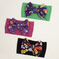 European and American New Halloween Children's Hair Band Pumpkin Head Printed Bow Baby Hair Accessories Baby Headscarf