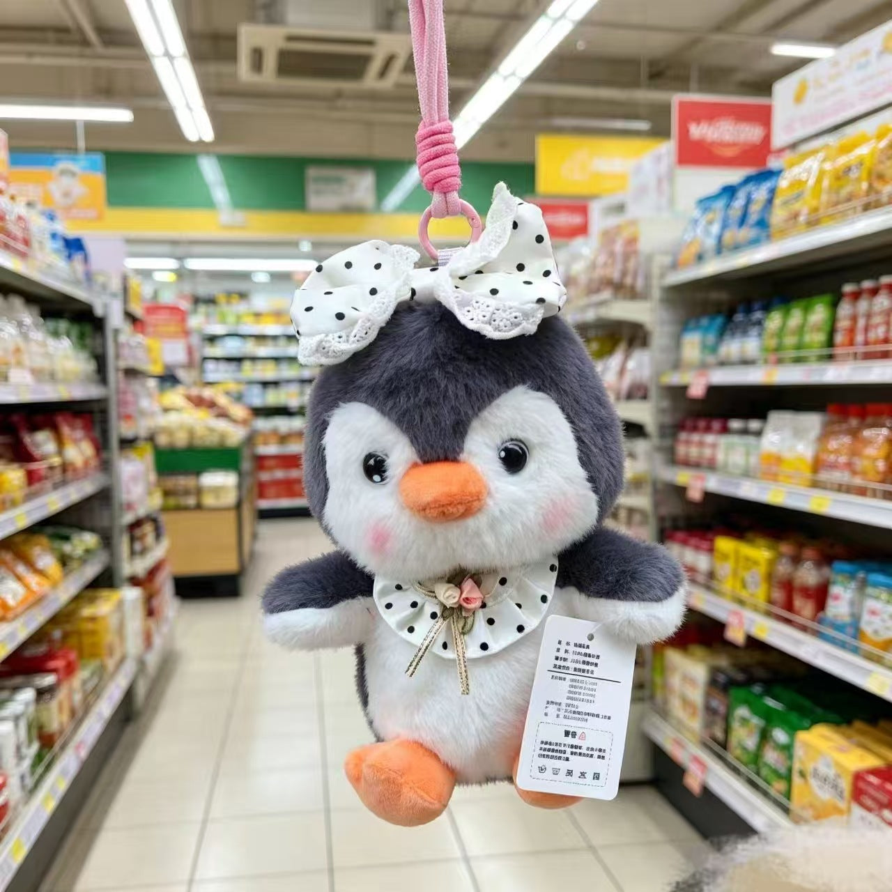 Backpack travel penguin doll plush toy grab doll doll children's day female birthday gift items wholesale