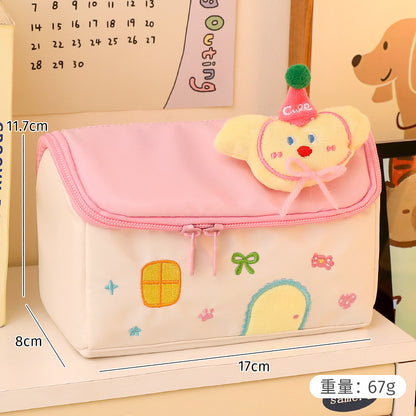 2026 New Style House Pencil Case for Junior High School Girls and Elementary School Students, High-Value Stationery Box for Girls, Large-Capacity Pencil Case
