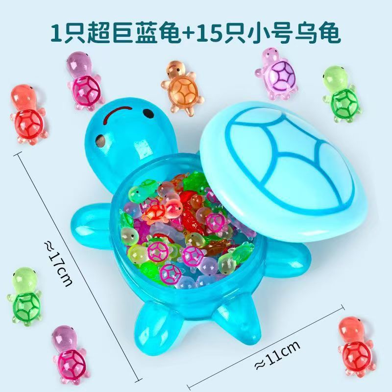Big Mac Luminous Turtle Mini Internet Red Little Turtle Touch Toy Large All-chan Red Ornaments for Girls