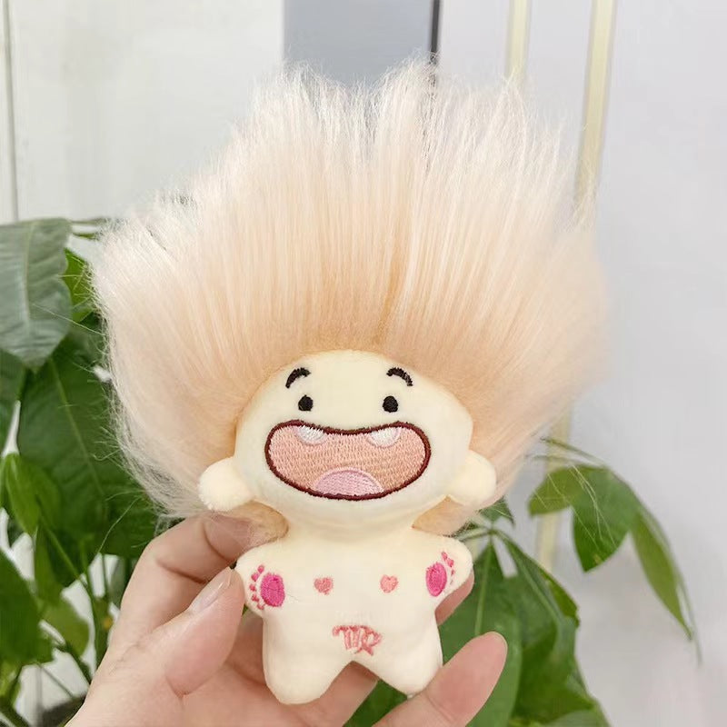 Twelve Zodiac Funny Toothless Cotton Doll Keychain Xiaohongshu Pendant Plush Toy Wholesale Cartoon