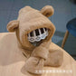 Baby Hat and Scarf Integrated Autumn and Winter Boys and Girls Cute Super Cute fleece-lined Baby Outgoing Windproof Ear Protection Hat