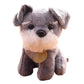 Factory wholesale simulation of eight dogs plush toys husky schnaub puppet children's birthday gift