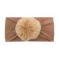 2023 new children's seamless hair band Europe and the United States new baby nylon fur ball headscarf baby hair band