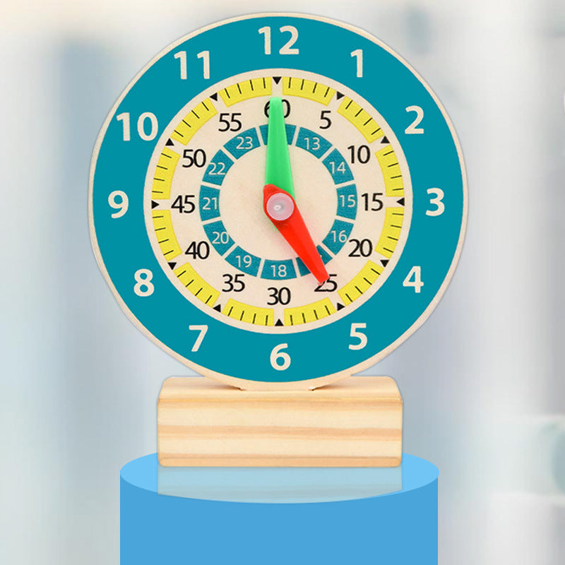 Specialized Clock Teaching Aids for Elementary School: Clock Models for First and Second Graders, Alarm Clock Face, Children's Learning Time Toys