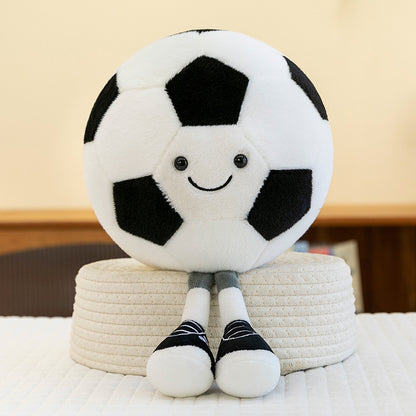 Creative Football Man with Legs, Basketball Man Plush Toy, Fun Doll, Baby Doll, Birthday Gift for Kidsren, Female