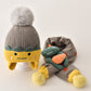 Children's Hat Boy's Winter Baby's Wool Hat Ear Protection Boy's Scarf suit Girl's Baby Toddler Autumn and Winter