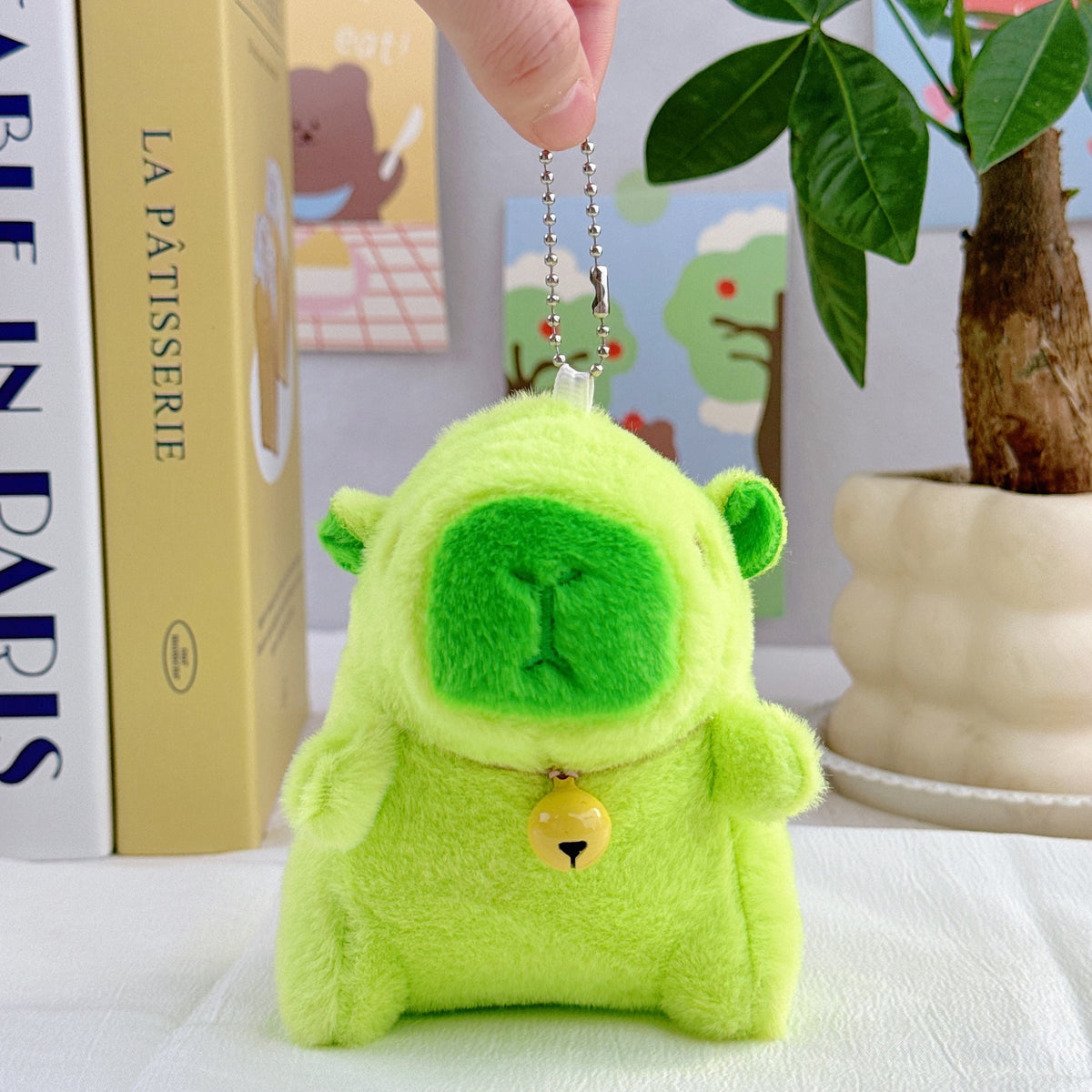 Internet Popular Cute Cute Cappibala Pendant Plush Toy Doll Capybara Bag Pendant Keychain Doll Doll