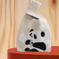 Panda New Knitted Bag Women's Handbag Wide Hand Gift Back Gift Bag Cute Panda Knitted Bag Hand Gift