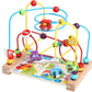 Children's Wooden Multi-Functional Threading Large Bead Color Recognition Early Education Building Blocks Matching Parent-Child Interactive Educational Toys