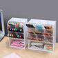 Oblique Pen Holder Desk Student Office Desktop Rack Children and Girls Stationery Storage Box Multifunctional Decoration Pen Holder
