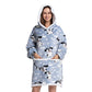 Composite Thermal Clothing Tv Blanket, Extra Long and Thick, Home Wear, Outdoor Mid-Length Pajamas, Flannel, Can Be Worn Outside, Couple Style
