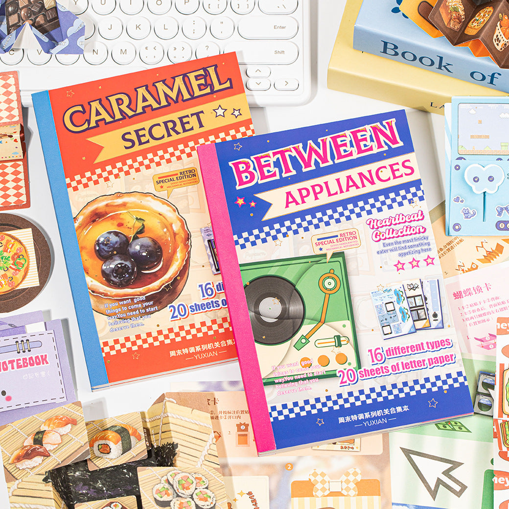 Collection of Leisure Mechanisms: Weekend Special Edition No-Cut 3D DIY Quiet Book Children's Journal Creative Craft Book